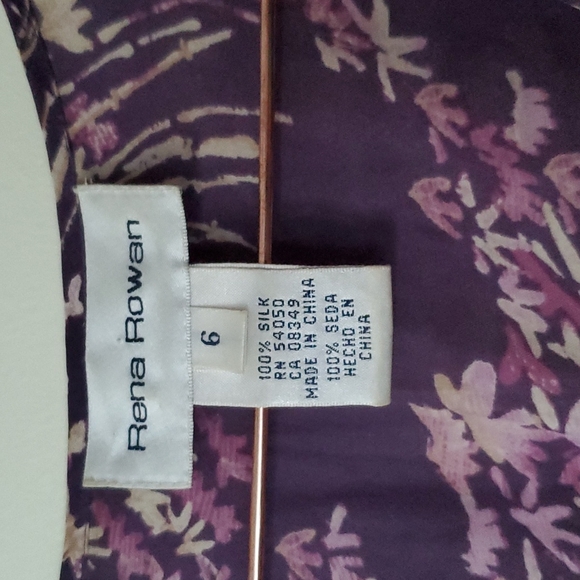 Rena Rowan silk flutter top - Picture 3 of 5